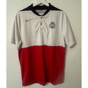 Nike Golf‎ Ohio State Polo Shirt Modern Fit Dri-FIT Athletic Top